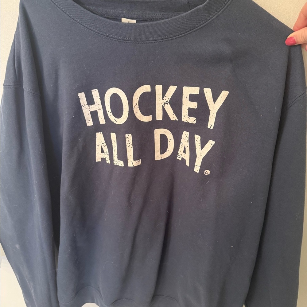 Just My Size Blue Graphic Sweatshirt